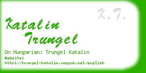 katalin trungel business card